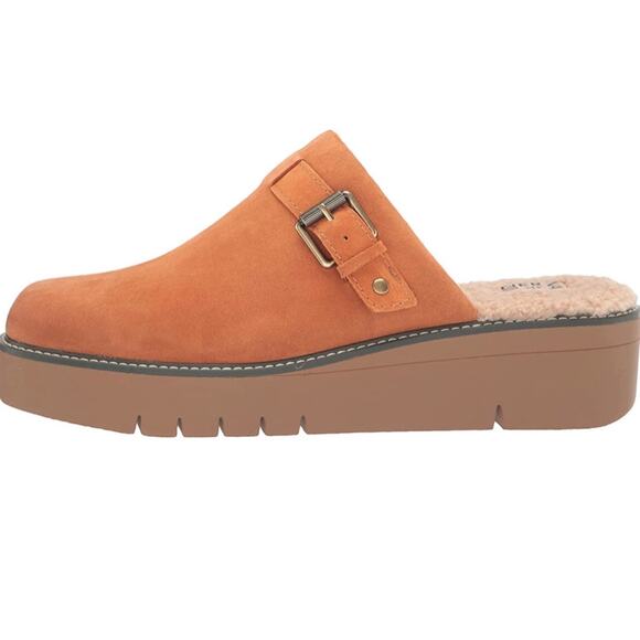 Naturalizer Women’s Wayde Slip On Golden Maple Leather Mule Clogs- Size 8.5 - Picture 1 of 7